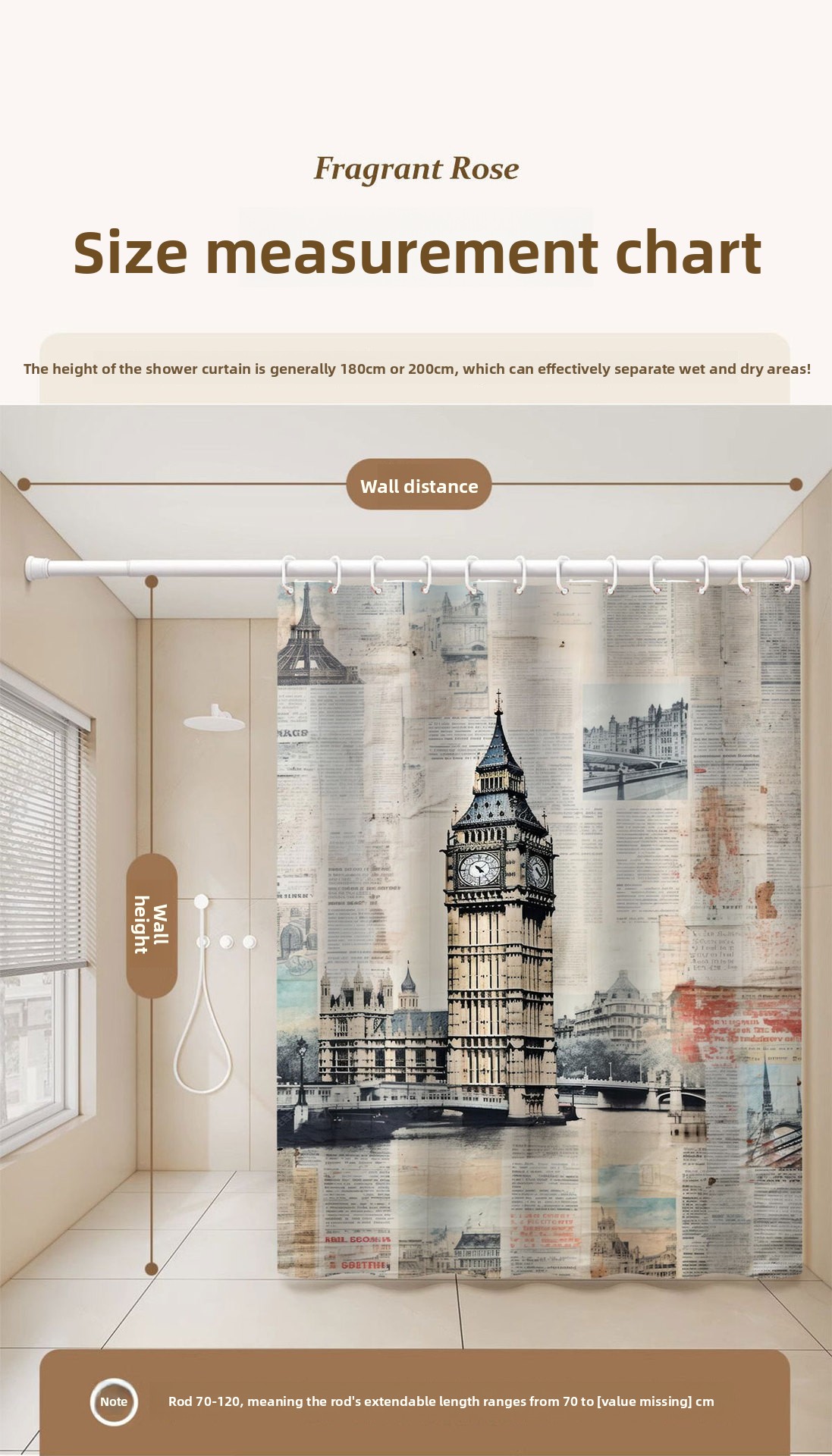 Polyester Is Water-repellent Mold-resistant, No Drilling Required, Creating A Nostalgic Bathing Space Suitable For Use_voghion.com