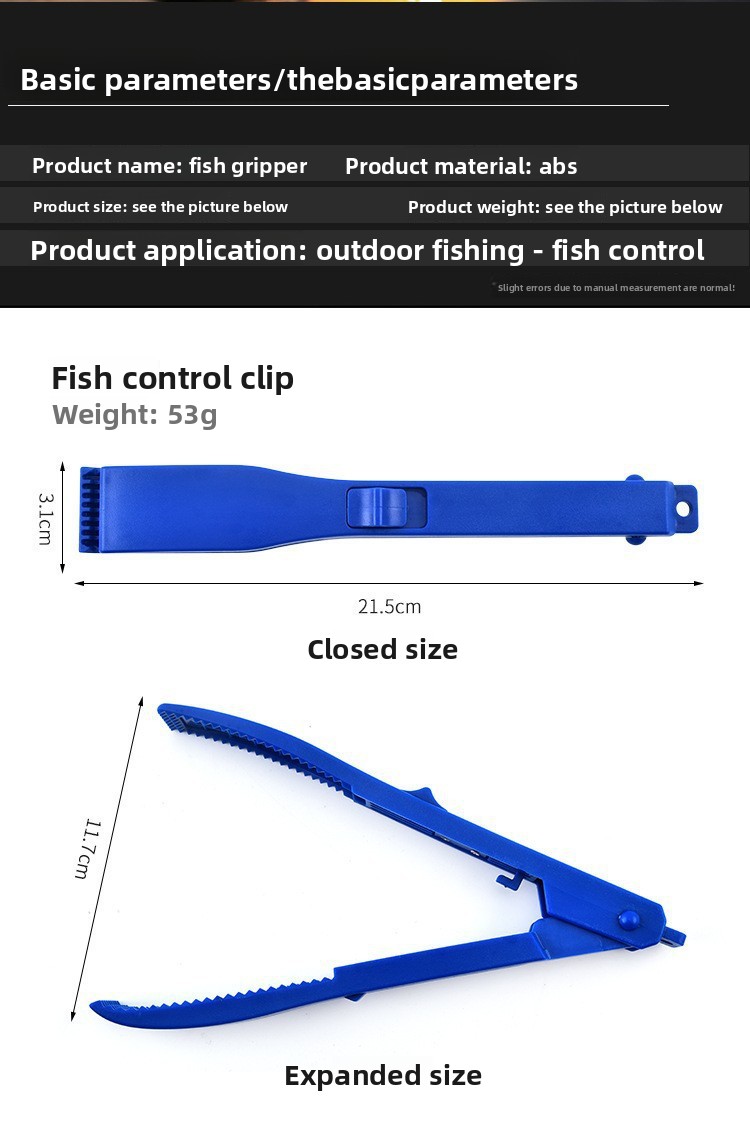 Dispositivo di controllo in plastica con pinza per pesci, accessori per la pesca_voghion.com