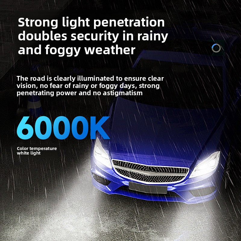 170W Doppelkupferrohr-modifizierte H4-Glühbirne LED-Autoscheinwerfer_voghion.com