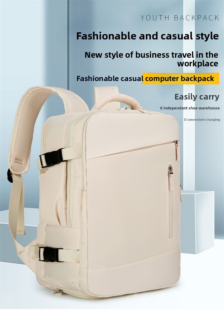 New Expandable Large Capacity Multifunctional Casual Laptop Bag Short Trip Backpack_voghion.com
