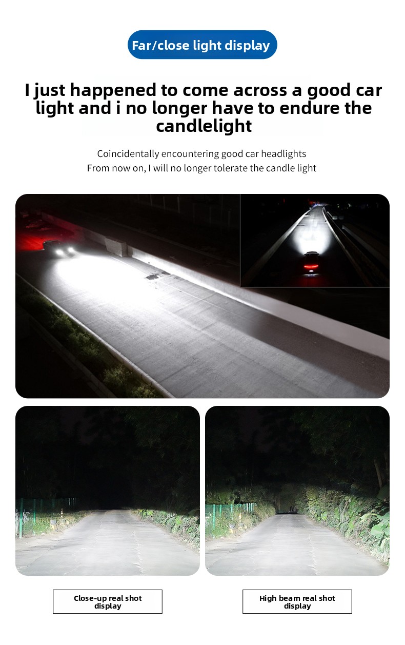 Suitable For 10-18 Geely Vision LED Modification High Low Beam Front Headlight Bulb Super Bright_voghion.com