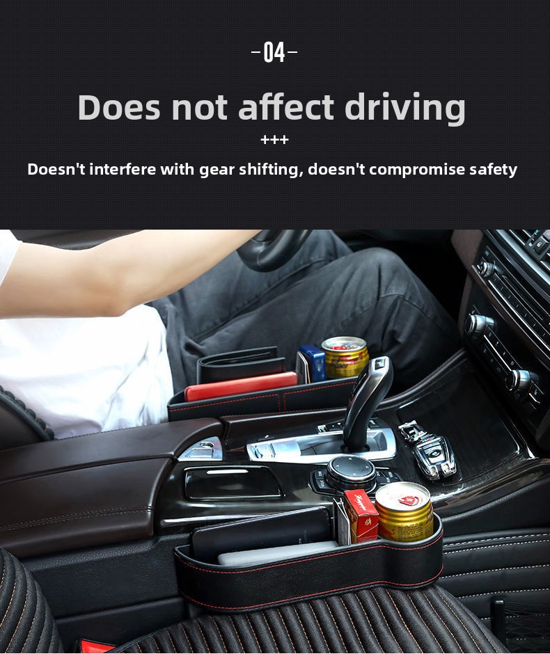 Boîte de rangement multifonctionnelle pour siège/entretoises de voiture, avec commande centrale._voghion.com