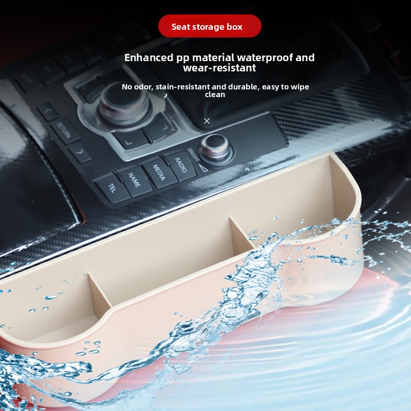 Boîte de rangement Gap pour compartiment central de siège, organisateur multifonctionnel pour l'intérieur de voiture_voghion.com