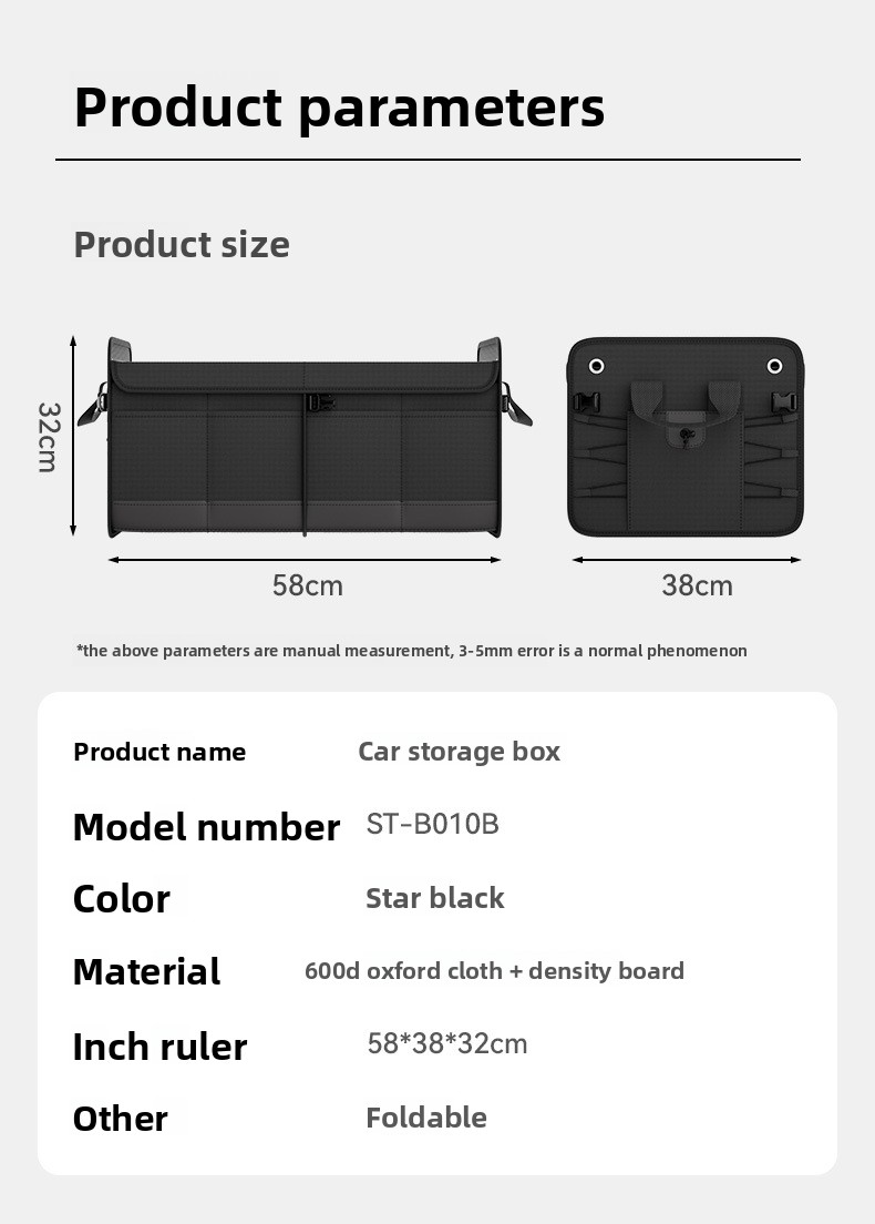 Trunk Organizer Car Large Capacity Foldable Outdoor Storage Box_voghion.com