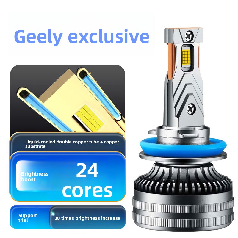 Suitable For 10-18 Geely Vision LED Modification High Low Beam Front Headlight Bulb Super Bright_voghion.com