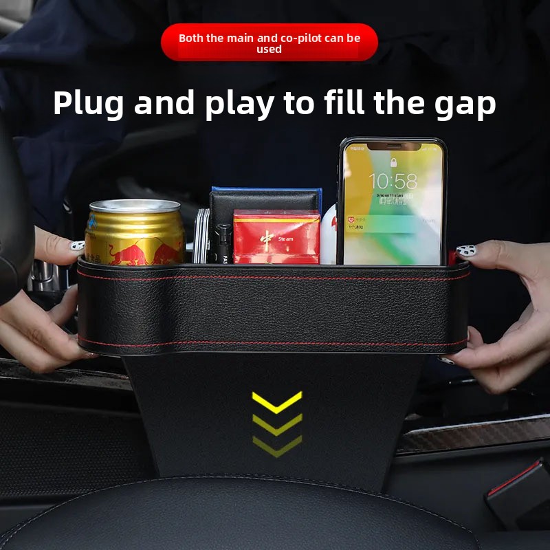 Boîte de rangement multifonctionnelle pour siège/entretoises de voiture, avec commande centrale._voghion.com