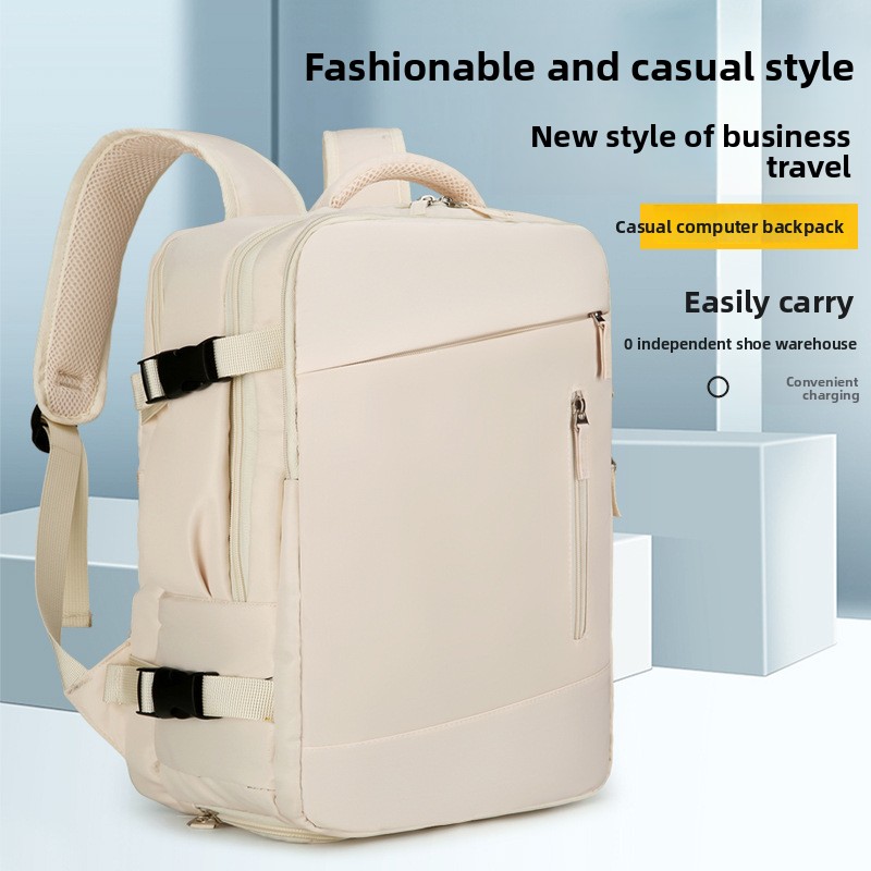 New Expandable Large Capacity Multifunctional Casual Laptop Bag Short Trip Backpack_voghion.com