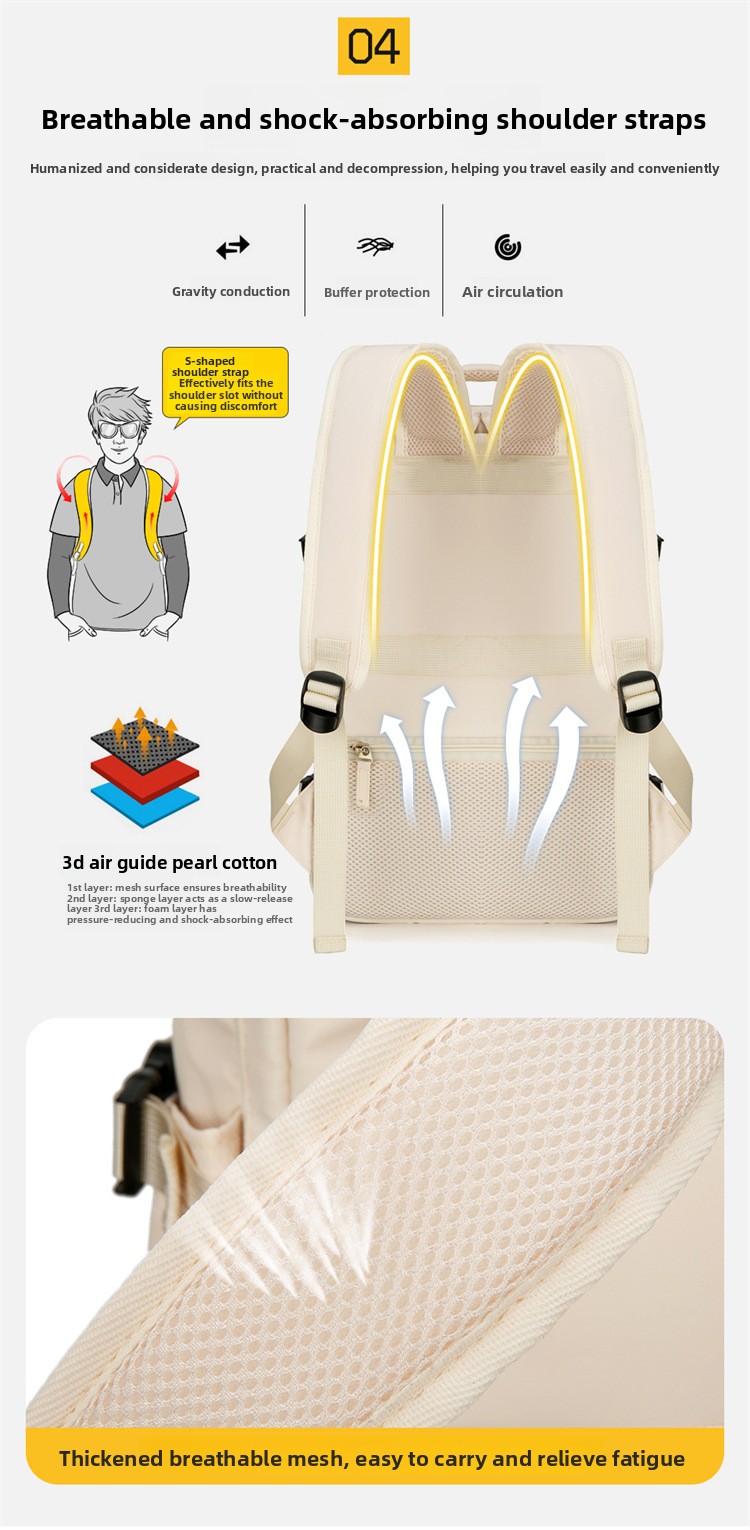 New Expandable Large Capacity Multifunctional Casual Laptop Bag Short Trip Backpack_voghion.com