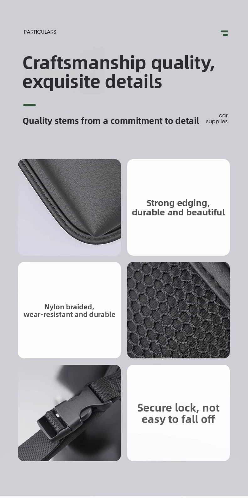 Kleiner Tisch-Sitz-Organizer mit Rückenlehne, hängende Auto-Aufbewahrungstasche aus Leder_voghion.com