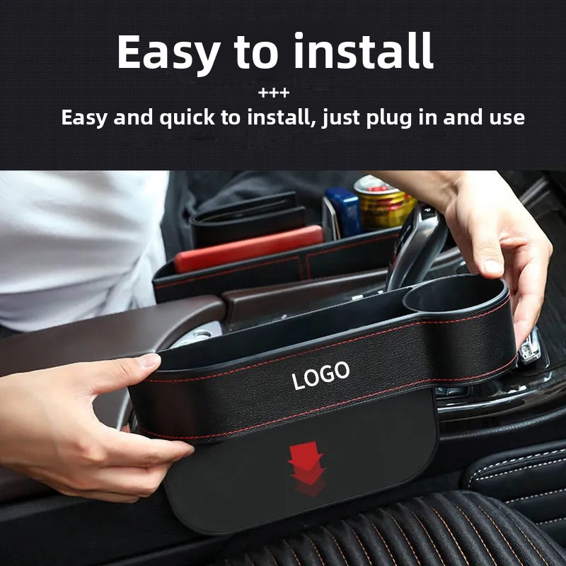 Boîte de rangement multifonctionnelle pour siège/entretoises de voiture, avec commande centrale._voghion.com