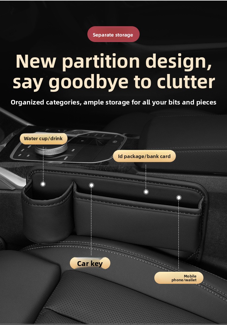 Seat Box Multifunctional Gap Car Interior Storage Bag Organizer_voghion.com