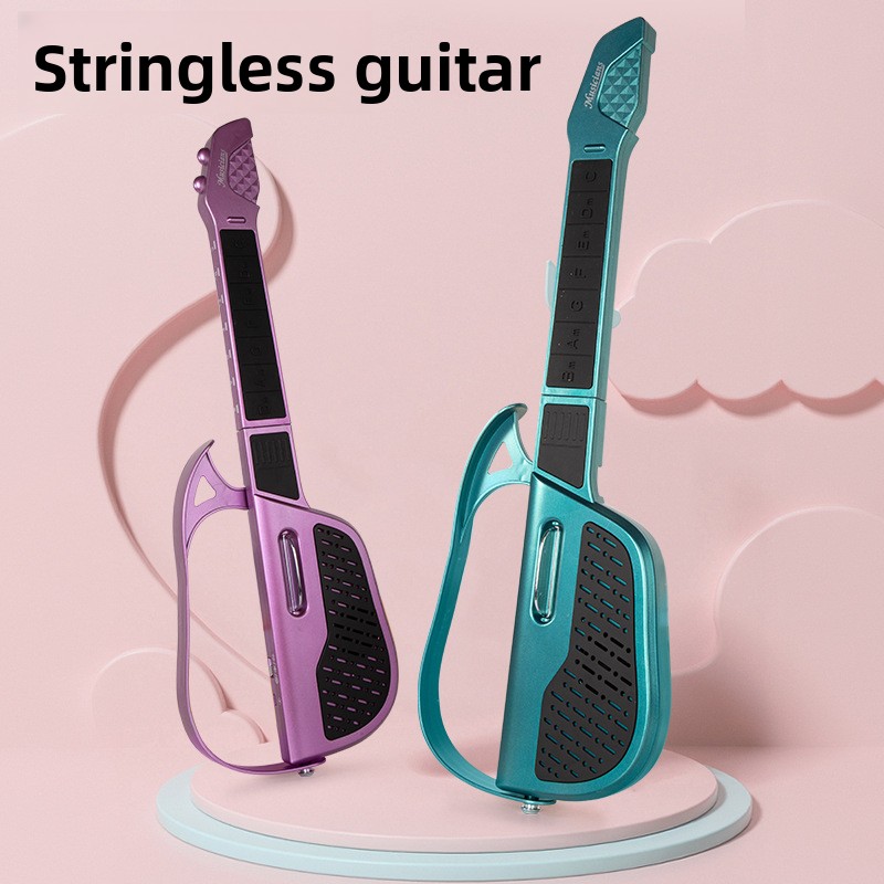 Cross-Border Children's Smart Electronic Stringless Automatic Toy For Beginners Entry-Level Foldable Guitar_voghion.com