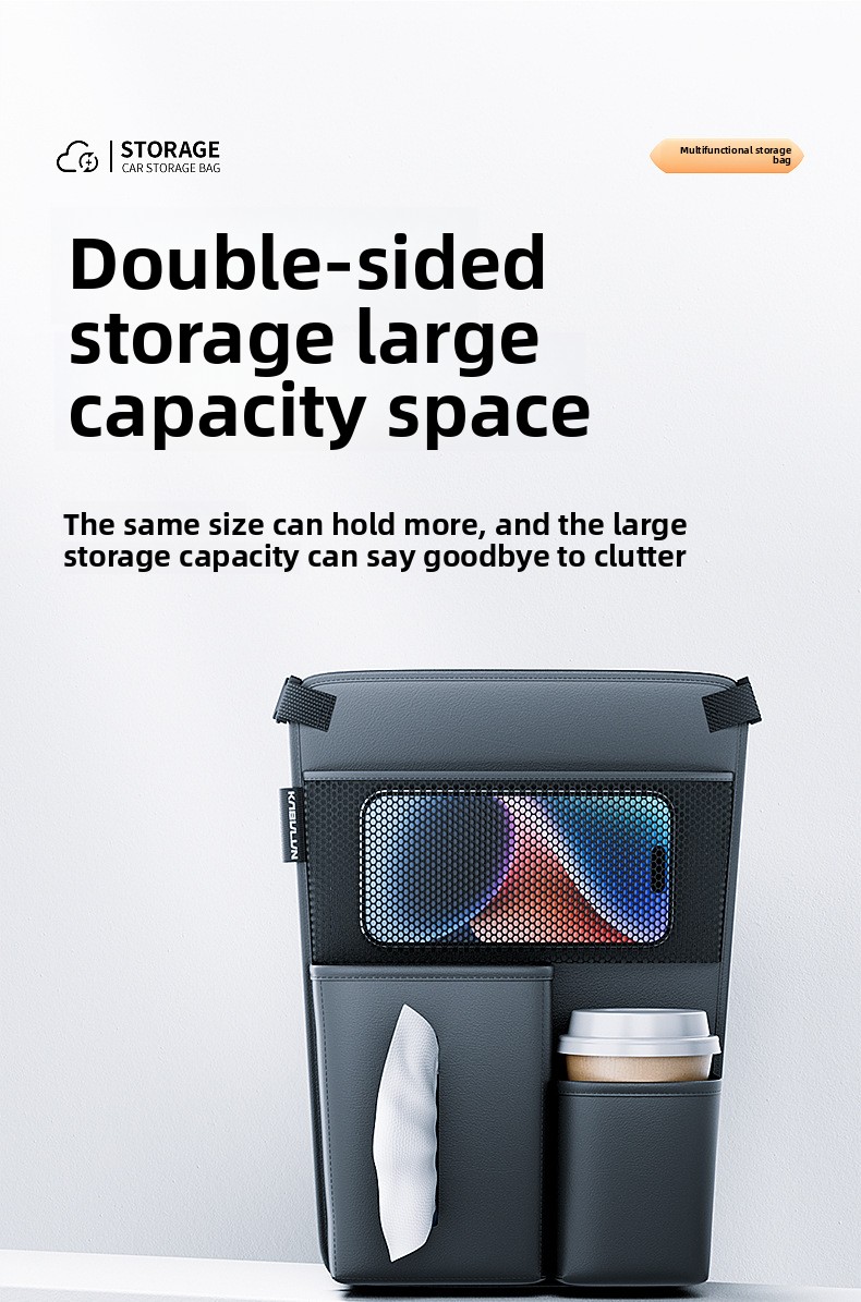 Middle Seat Hanging Tissue Box Central Control Bag Storage Car Interior_voghion.com