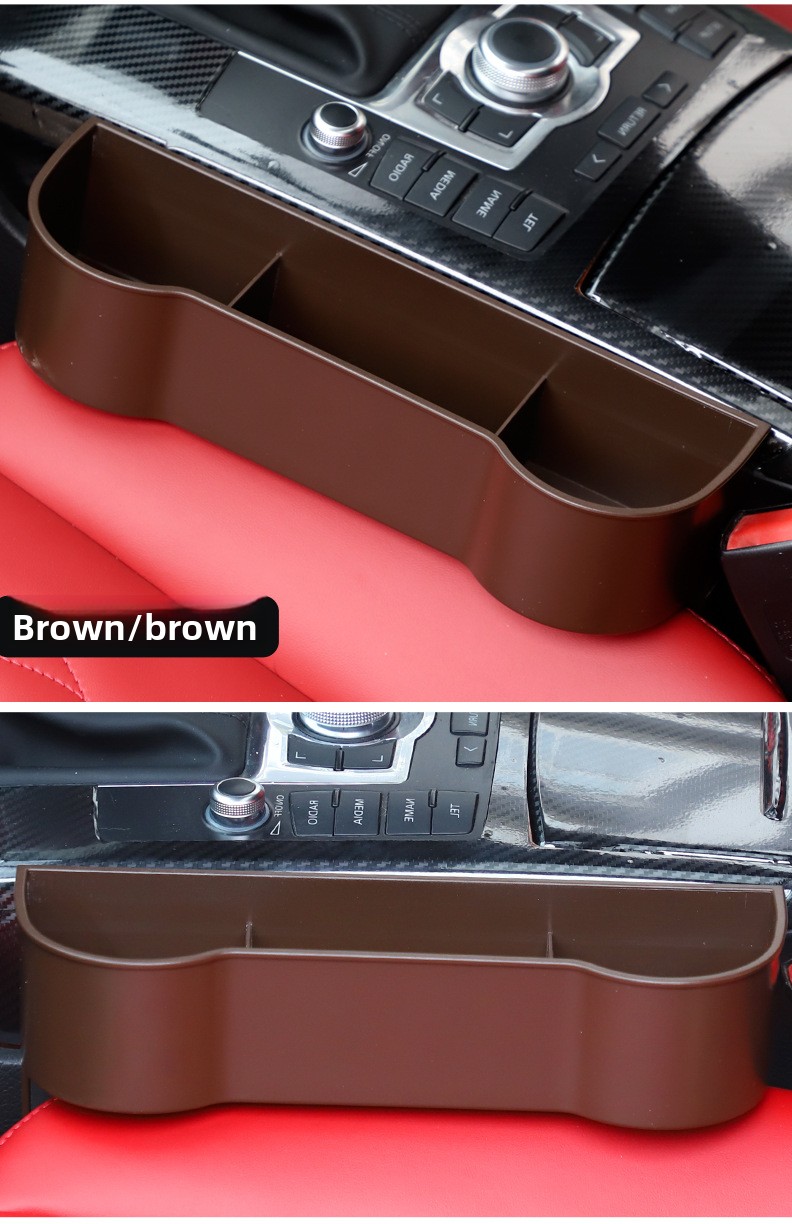 Boîte de rangement Gap pour compartiment central de siège, organisateur multifonctionnel pour l'intérieur de voiture_voghion.com