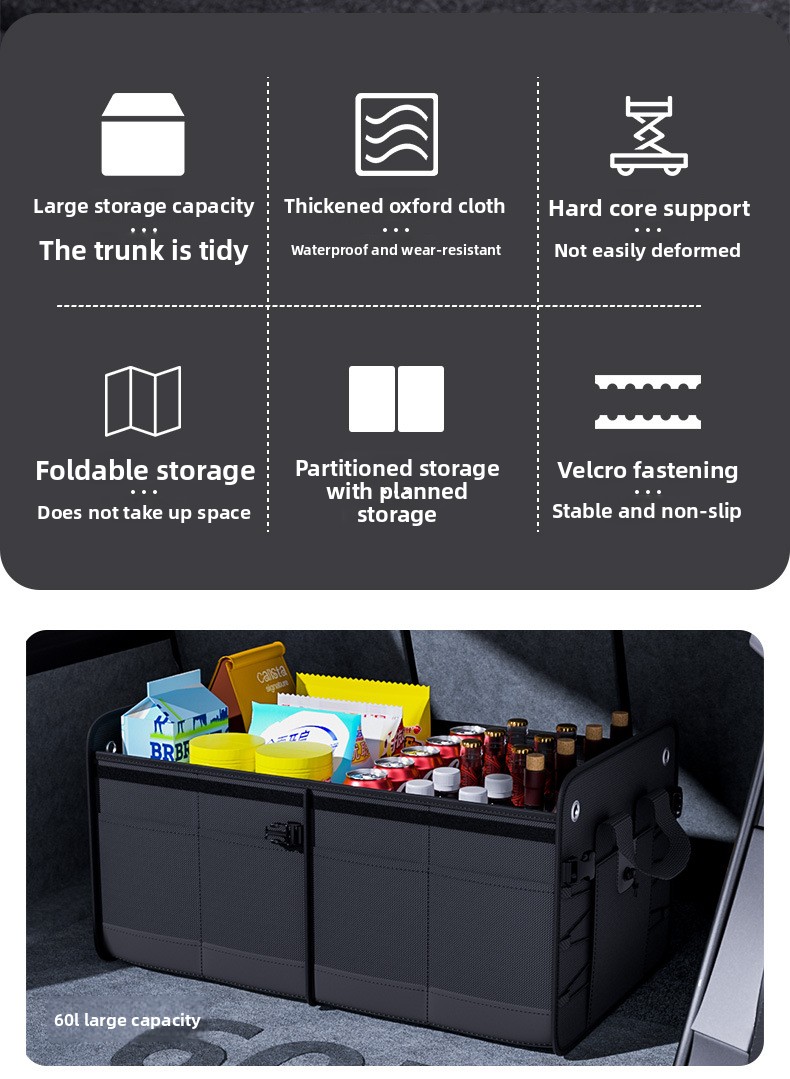 Trunk Organizer Car Large Capacity Foldable Outdoor Storage Box_voghion.com