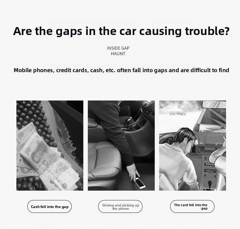 Boîte de rangement multifonctionnelle pour siège/entretoises de voiture, avec commande centrale._voghion.com