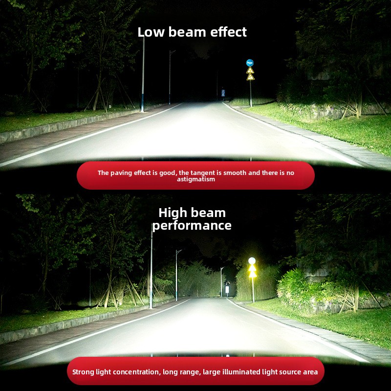 Suitable For 10-18 Geely Vision LED Modification High Low Beam Front Headlight Bulb Super Bright_voghion.com