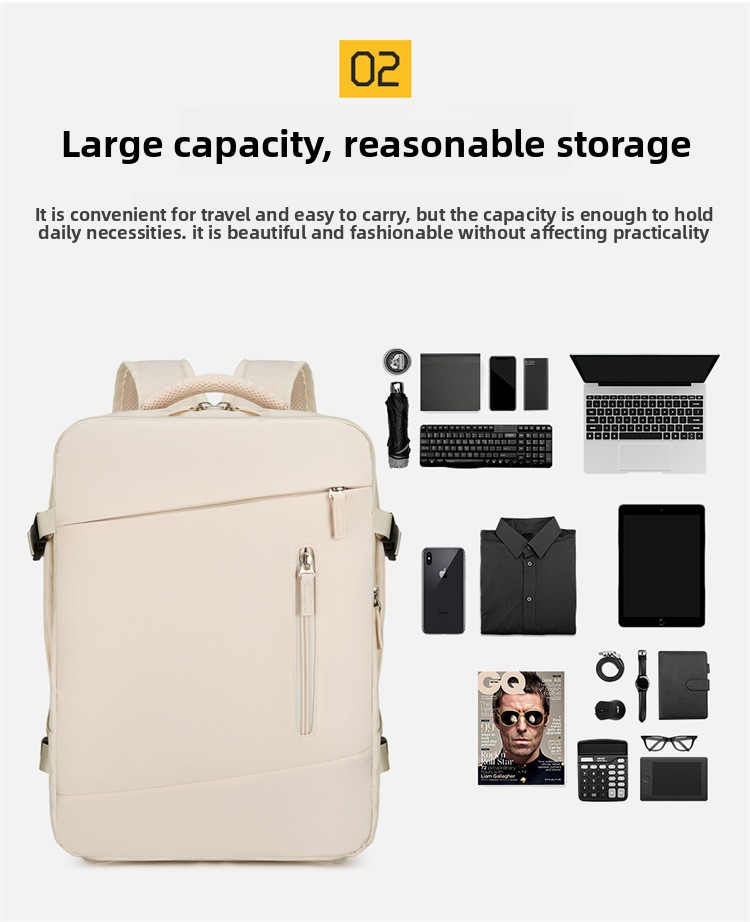 New Expandable Large Capacity Multifunctional Casual Laptop Bag Short Trip Backpack_voghion.com