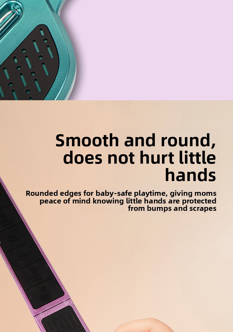 Cross-Border Children's Smart Electronic Stringless Automatic Toy For Beginners Entry-Level Foldable Guitar_voghion.com