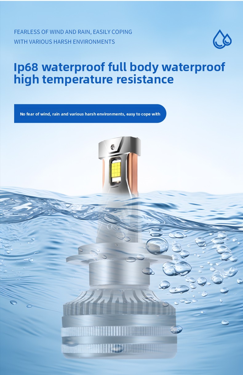 Suitable For 10-18 Geely Vision LED Modification High Low Beam Front Headlight Bulb Super Bright_voghion.com