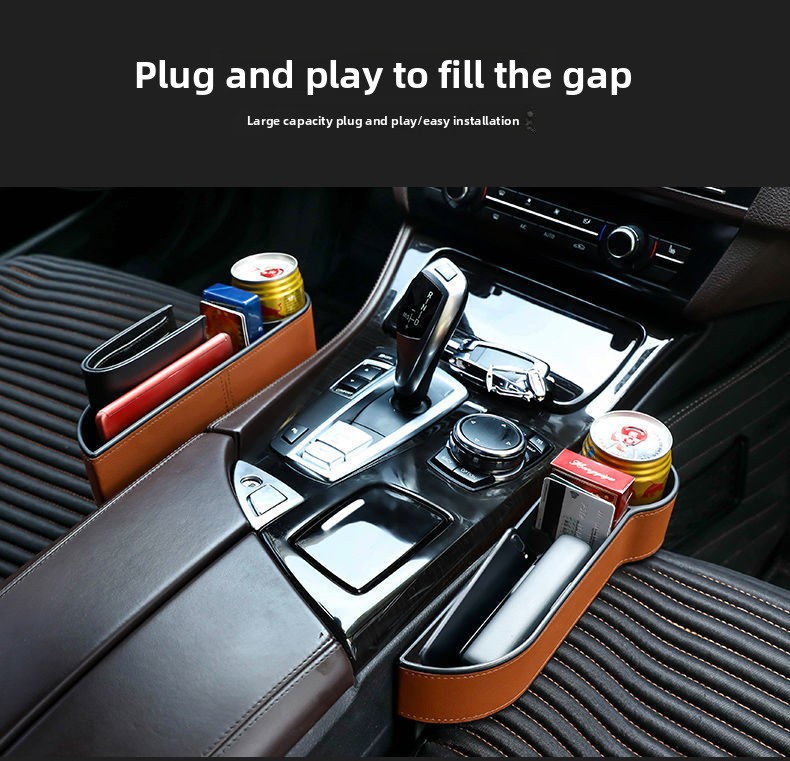 Boîte de rangement multifonctionnelle pour siège/entretoises de voiture, avec commande centrale._voghion.com