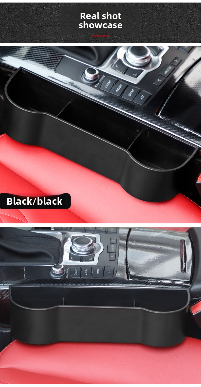 Boîte de rangement Gap pour compartiment central de siège, organisateur multifonctionnel pour l'intérieur de voiture_voghion.com