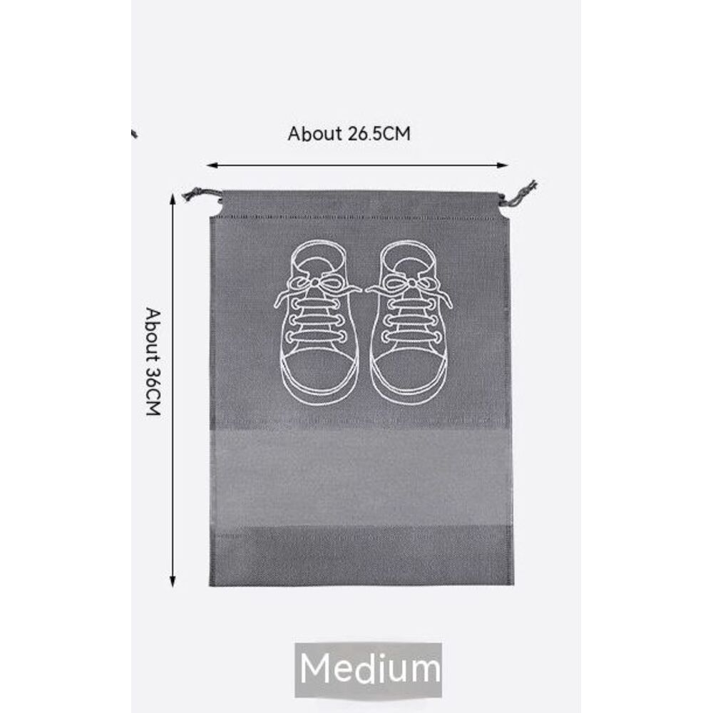 2Pcs Non-Woven Shoe Storage Bags, Dustproof Bundle Pockets For Home & Travel
_voghion.com