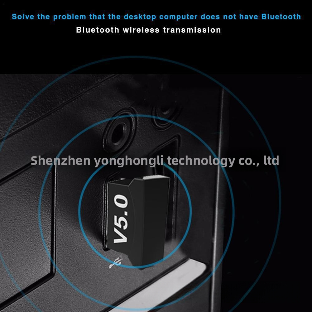 Adapter 5.0 Treiberfreier externer USB-Funk-Bluetooth-Audioempfänger und -sender für Desktop-Computer_voghion.com