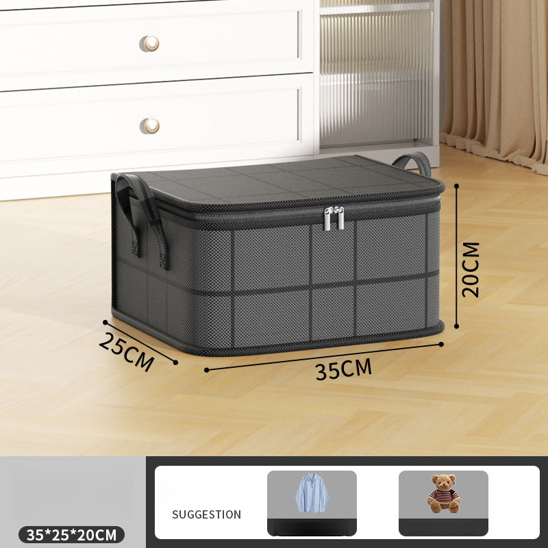 Extra Large Black Woven Storage Bag, Non-Woven Quilt Packing Bag For Moving & Bedroom Organization
_voghion.com