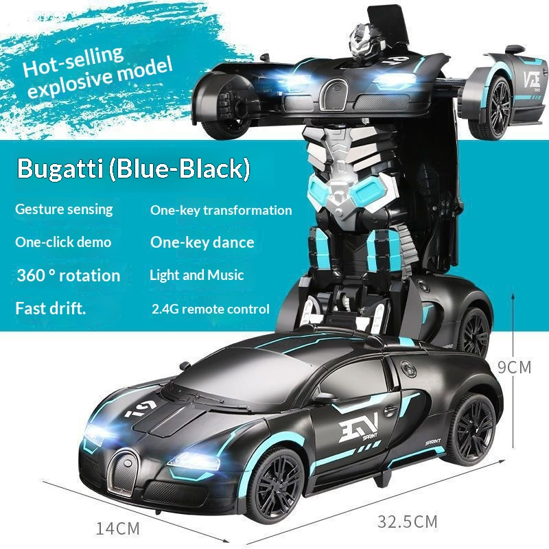 Nowy, zdalnie sterowany, elektryczny samochód wyścigowy dla dzieci z czujnikiem gestów, robot King Kong, zabawka dla chłopca_voghion.com