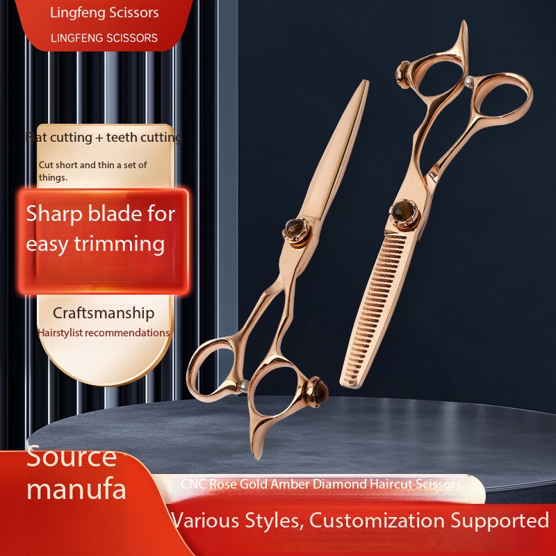 Forbici da parrucchiere professionali rose amber diamante_voghion.com