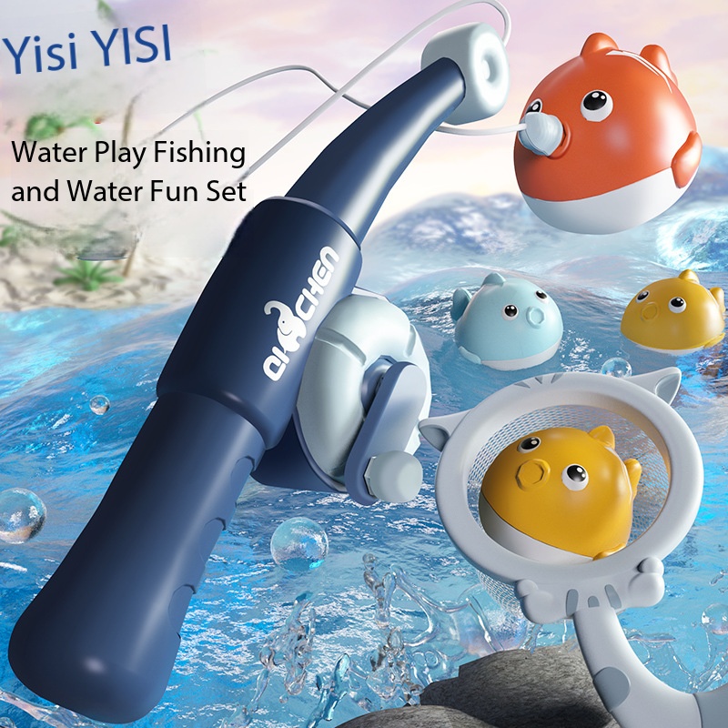 Set educativo per bambini con rete magnetica da pesca, ideale per il gioco in acqua, perfetto per il bagnetto e per i più piccoli, venduto a livello internazionale._voghion.com