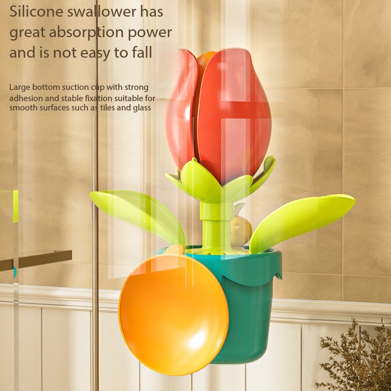 Cross-Border New Baby Play Sunflower Blooms When Wet Water Spray Toy Gift For Boys And Girls Bathing_voghion.com