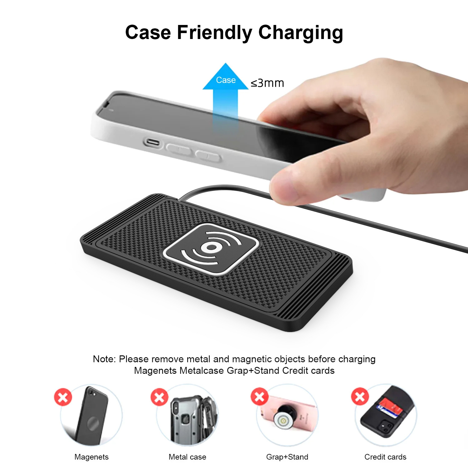Draadloze inductie autolader voor samsung en huawei_voghion.com