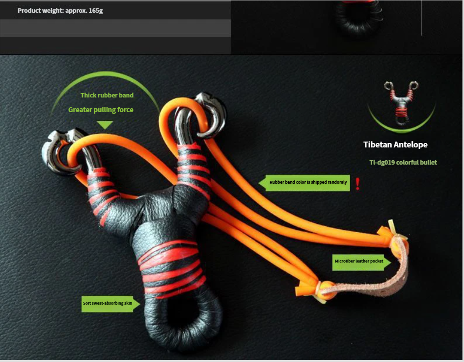 Precision Traditional Metal Slingshot Set For Outdoor Sports_voghion.com
