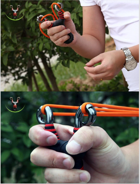 Precision Traditional Metal Slingshot Set For Outdoor Sports_voghion.com