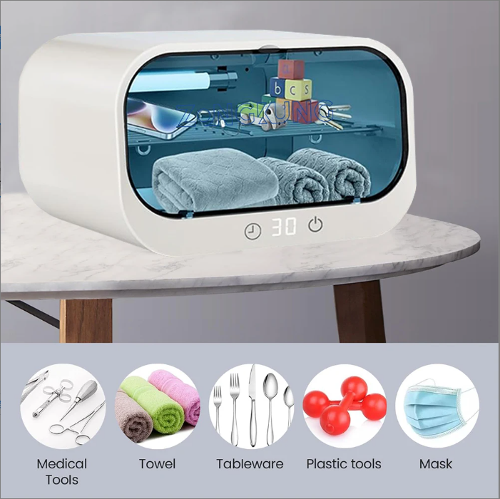 UV Sterilizer Box Ozone Sterilization Cabinet 360° Disinfection With Timer For Phone Salon Nail Beauty Tools Baby Toys_voghion.com