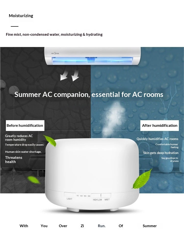 Ultrasonic Humidifier Aroma Diffuser For Home With Usb Power_voghion.com