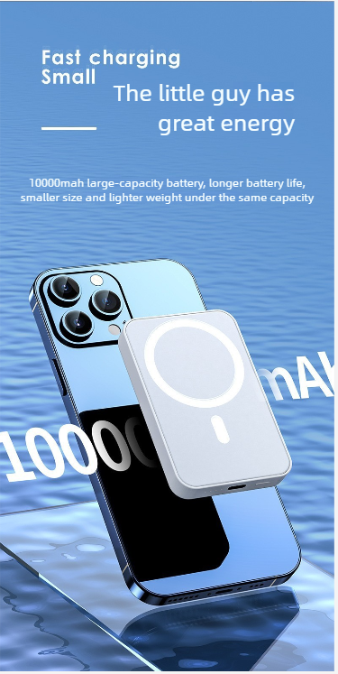 Magnetic Wireless Power Bank Portable Charger For Iphone_voghion.com