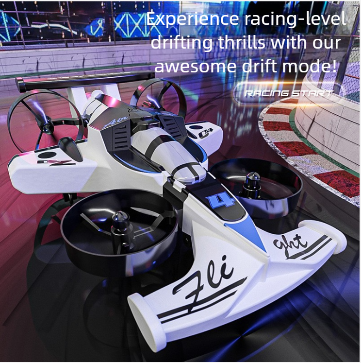 New Cross-border Product: Land And Air Dual-use Motorcycle Remote Control Drone, Stunt Drift, Crash-resistant Quadcopter_voghion.com