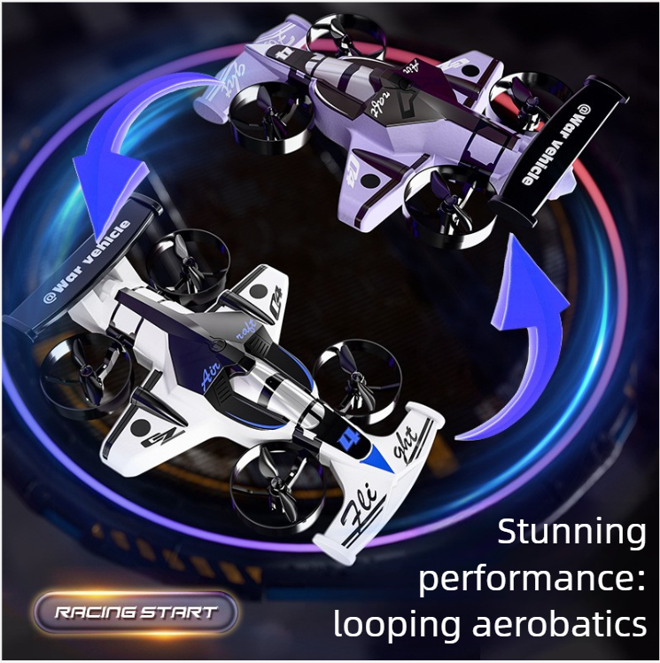 New Cross-border Product: Land And Air Dual-use Motorcycle Remote Control Drone, Stunt Drift, Crash-resistant Quadcopter_voghion.com