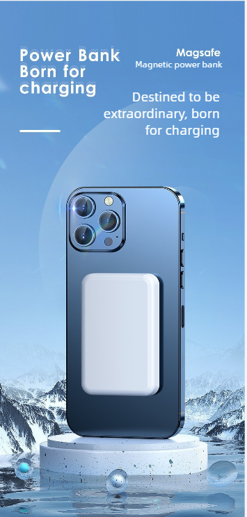 Magnetic Wireless Power Bank Portable Charger For Iphone_voghion.com