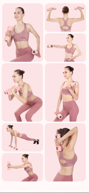Adjustable Dumbbell Set For Home Workout Arm Toning And Yoga_voghion.com