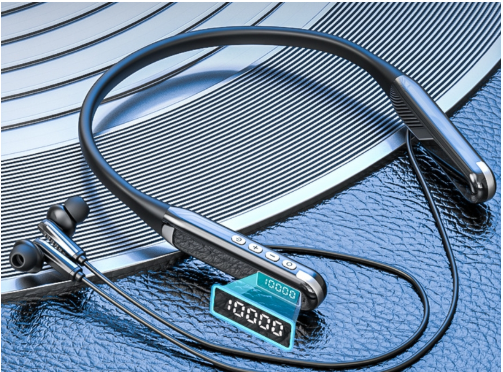 Pedometro sportivo di grande successo, inserto per scheda sportiva, fascia da collo, batteria a lunga durata, auricolari wireless Bluetooth, vendita all'ingrosso_voghion.com