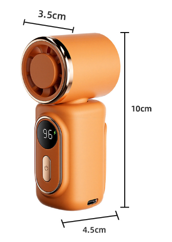 Portable Fan With Stepless Speed Control And 100 Power Modes_voghion.com