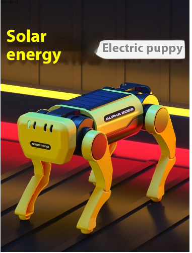 You Can Walk Steam In The Sun - Solar Electric Robot Dog Children's Assembly Toy Boy Educational Robotjavascript_voghion.com