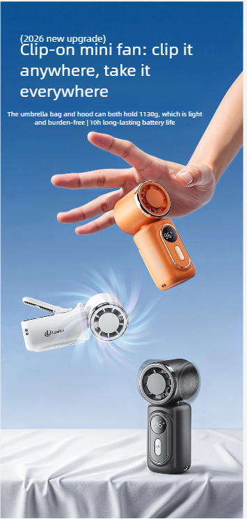 Portable Fan With Stepless Speed Control And 100 Power Modes_voghion.com