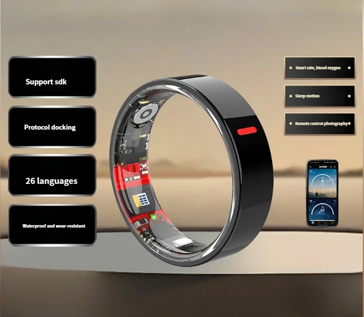 Smart Ring Mit Blutdruck- Und Herzfrequenz-gesundheitsmonitor_voghion.com