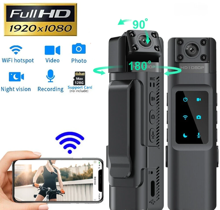 L13 Export 1080P WiFi Conference Law Enforcement Recorder Recording Sports HD Night Vision Camera_voghion.com