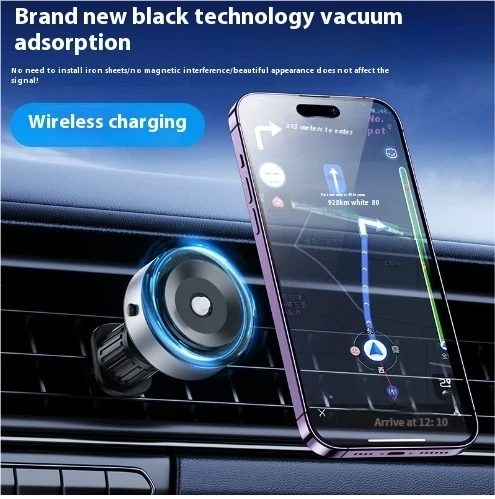 Supporto intelligente per cellulare, supporto per auto a doppia faccia, staffa magnetica universale, adsorbimento sottovuoto, stabile per telefono_voghion.com